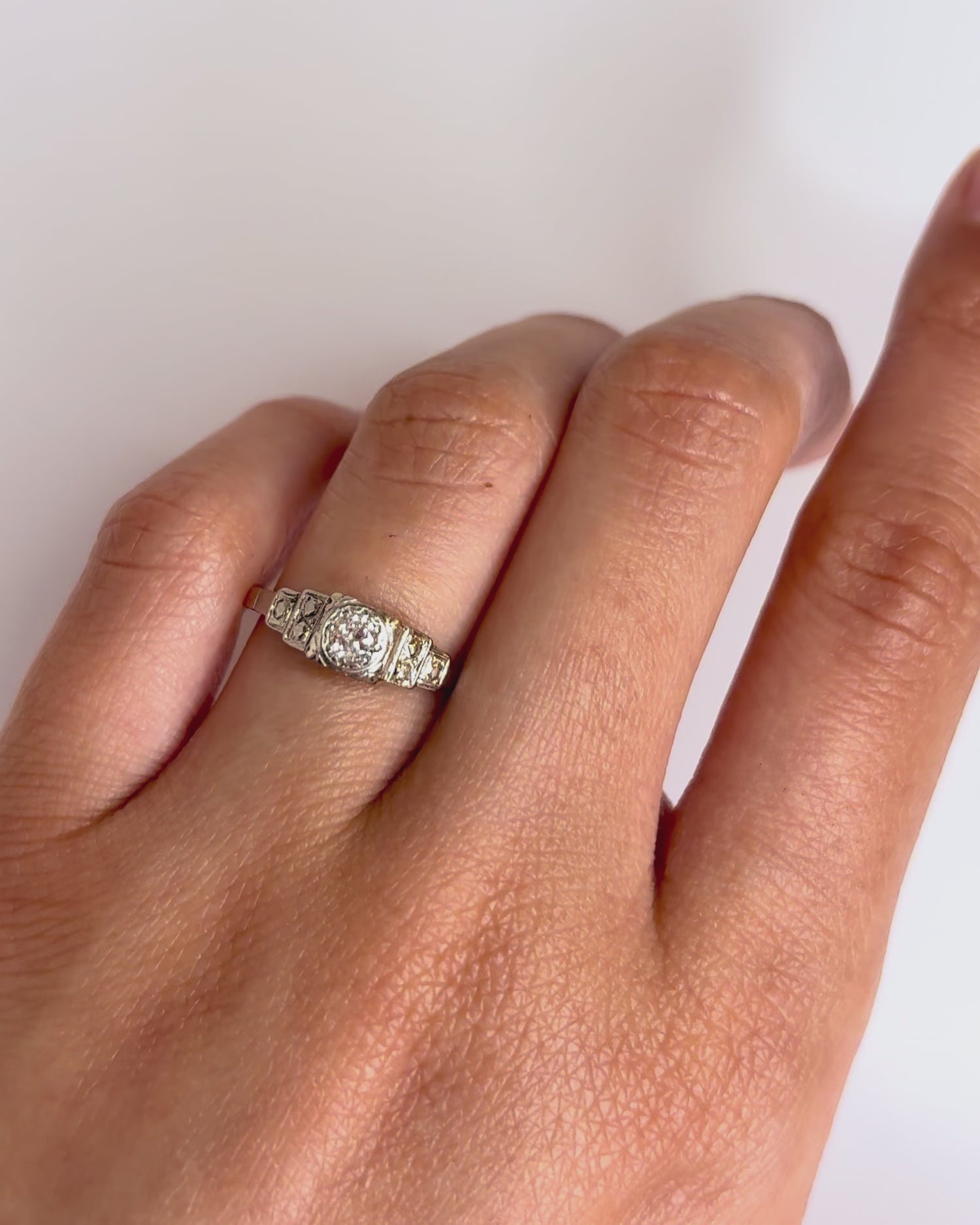 Bague Art-Déco Diamant "Lise"