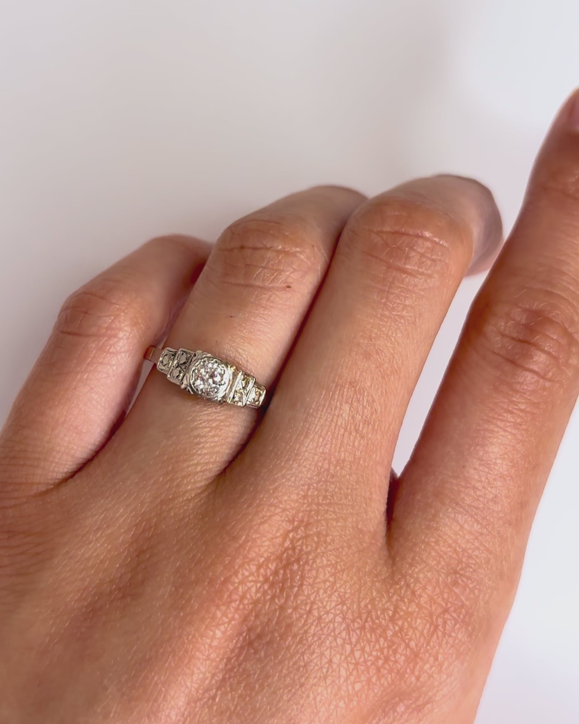 Bague Art-Déco Diamant "Lise"