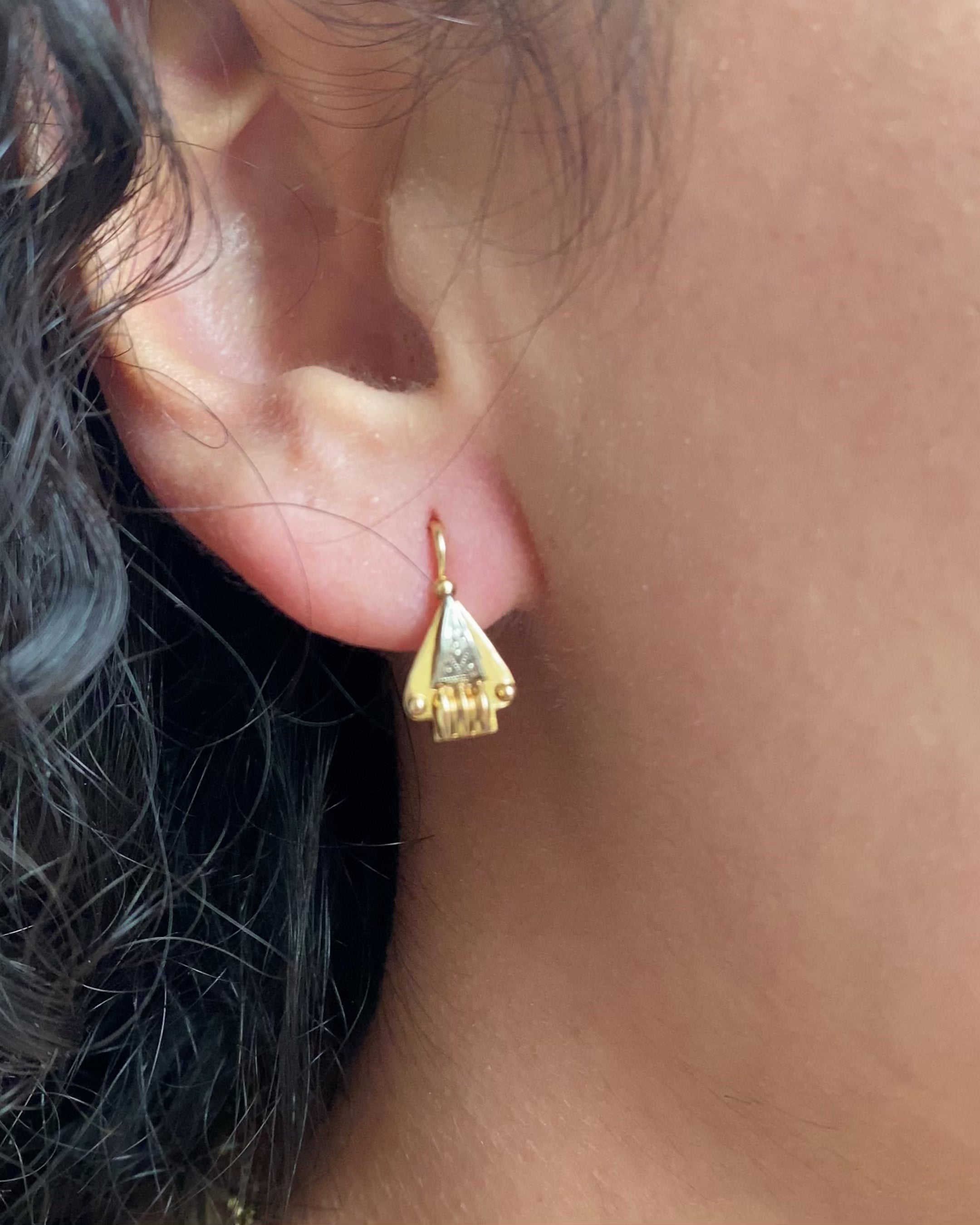 Pendientes Dormilones Art Déco "Émilia"