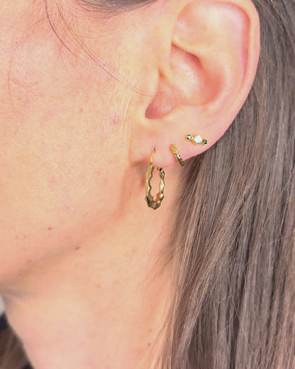 Créoles Oro Amarillo 18 quilates "Rosita"