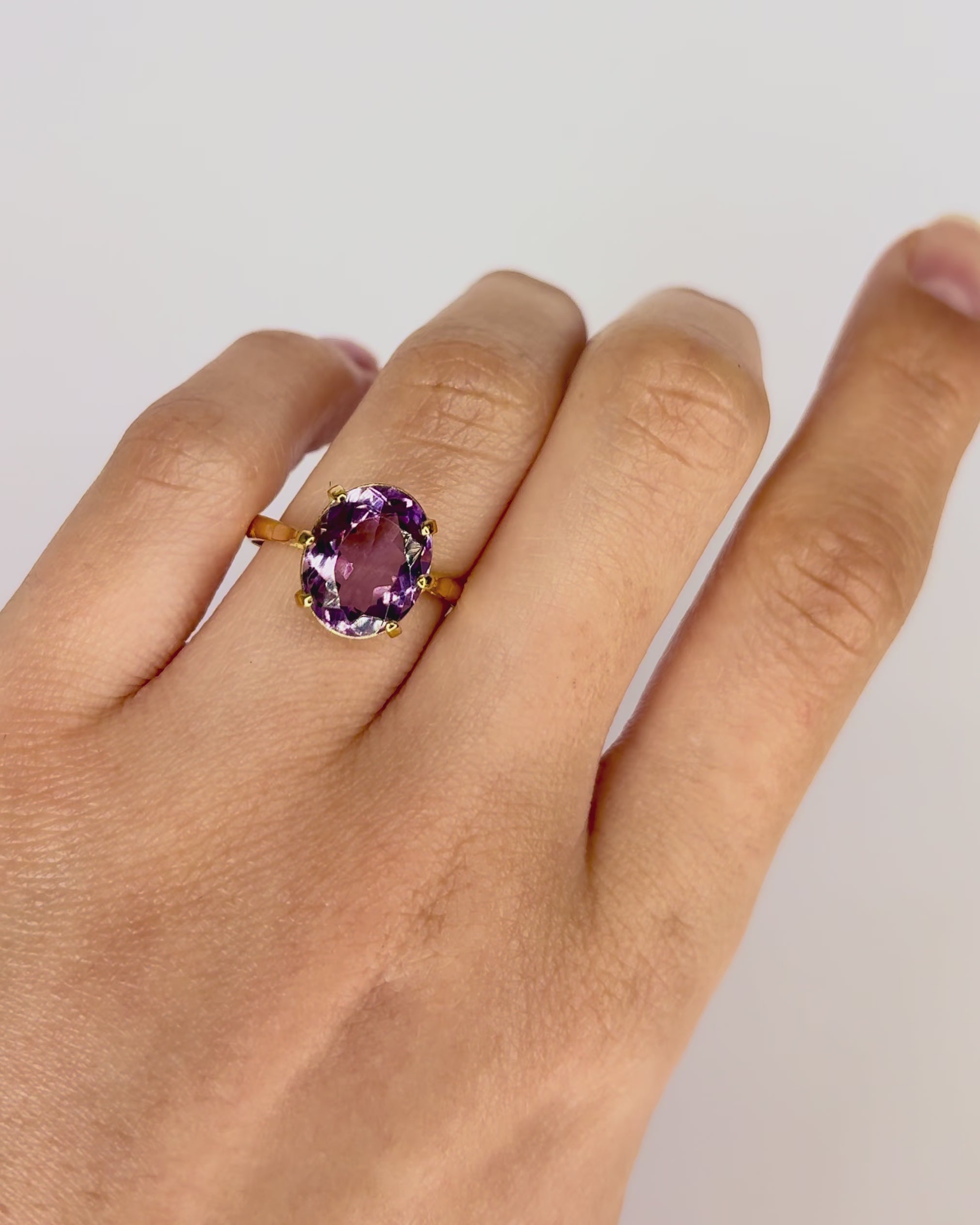 Bague Cocktail Améthyste 3.90 carats "Serine"