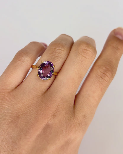 Bague Cocktail Améthyste 3.90 carats "Serine"