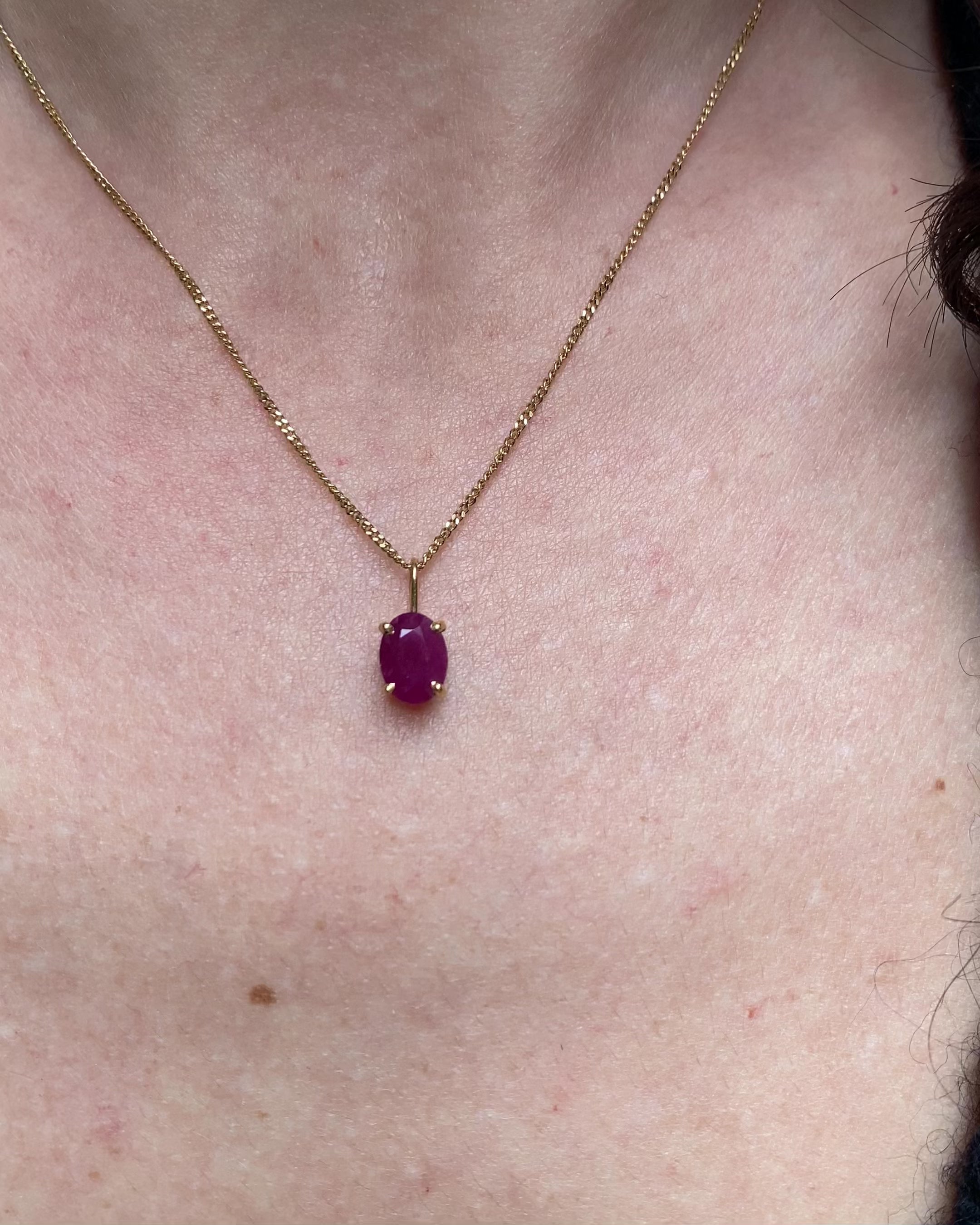 Pendentif Rubis 1.56 carat "Ambrine"