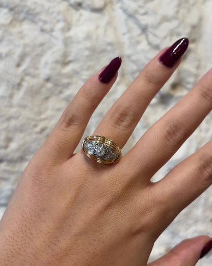 Bague Tank Diamants &quot;Manille&quot;