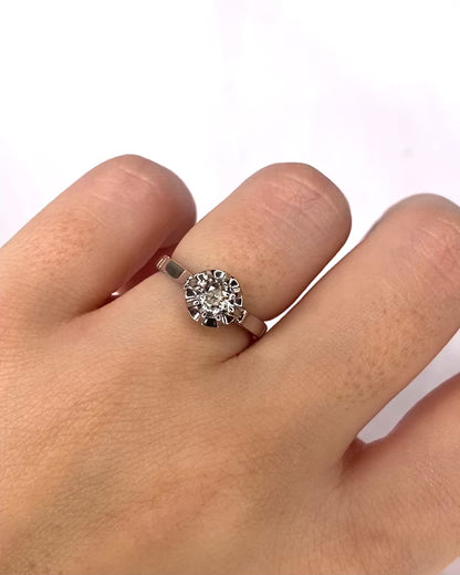 Bague Solitaire Diamant 0.45 carat "Camille"