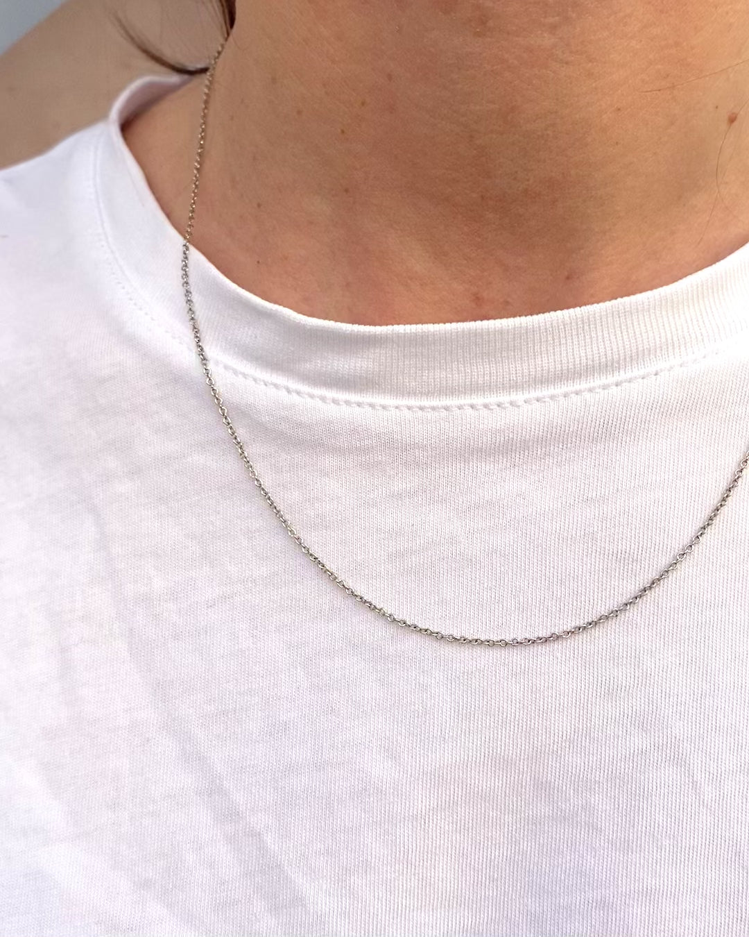 Cadena Oro Gris 18 quilates "Alix"