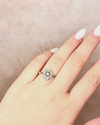 Anillo Marguerite Diamantes 0,27 quilates "Solange"