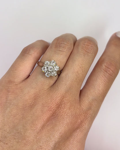 Bague Marguerite Diamants 0.70 carat &quot;Corin&quot;