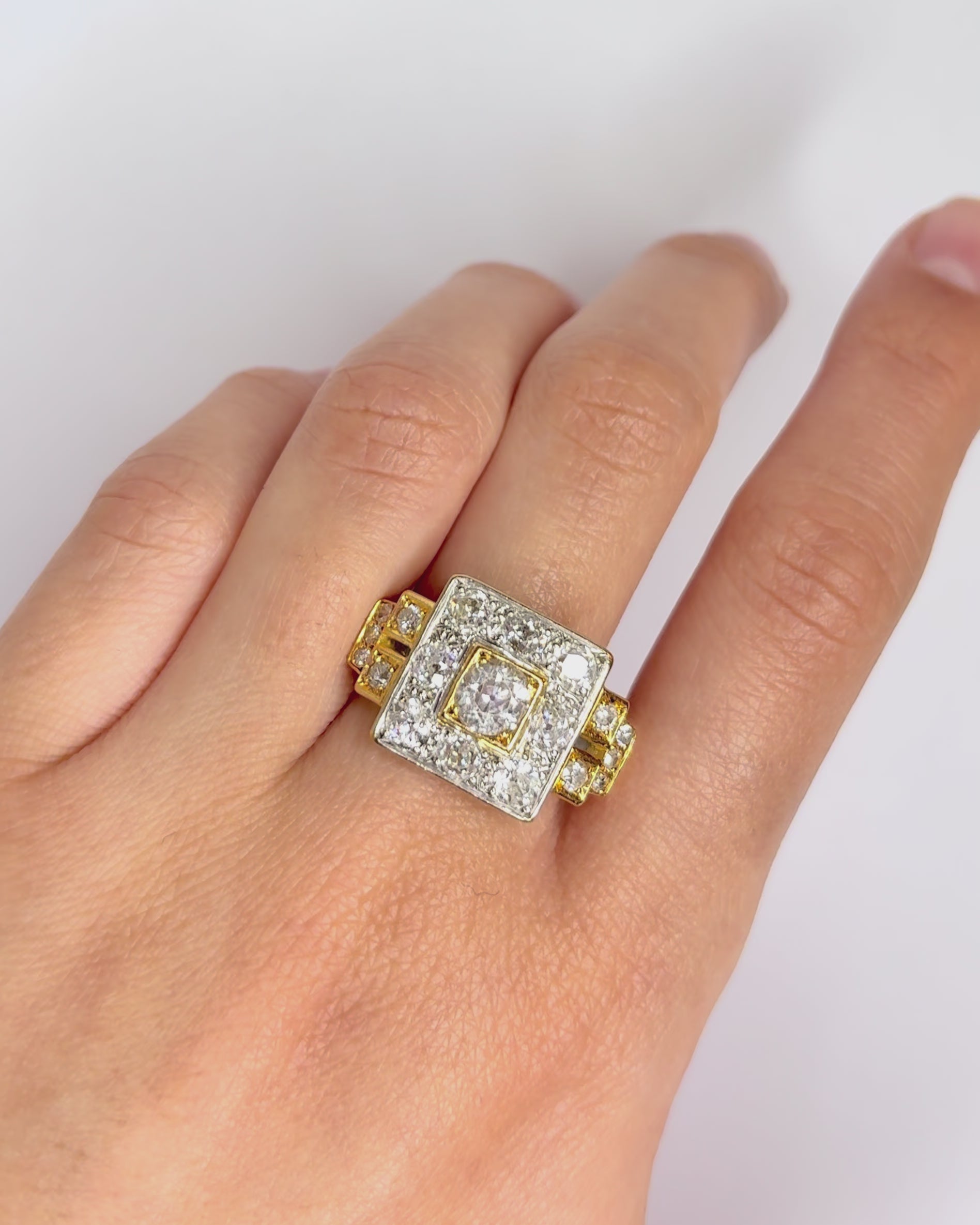Bague Tank Diamants 3.13 carats "Pénelope"