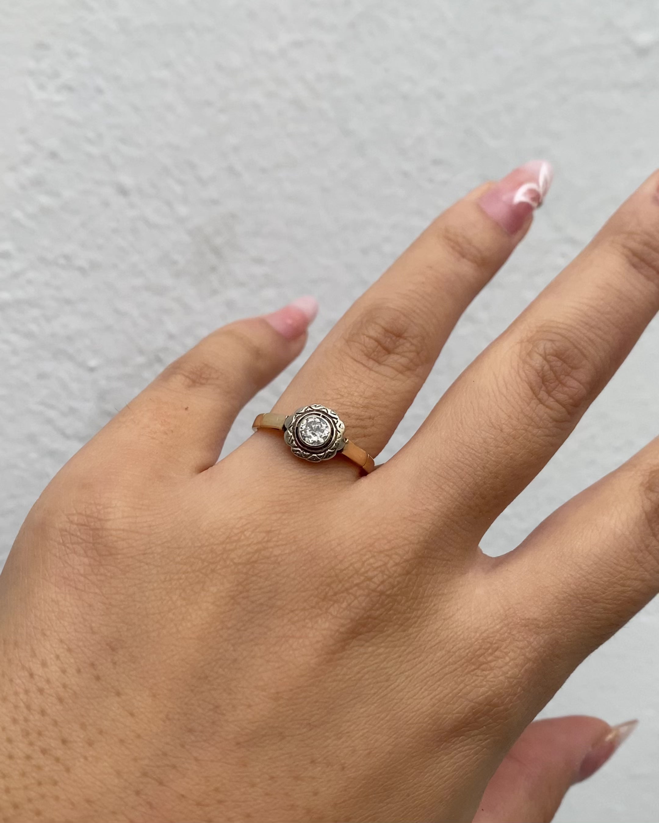 Bague Art Déco Diamant 0.23 carat "Théa"
