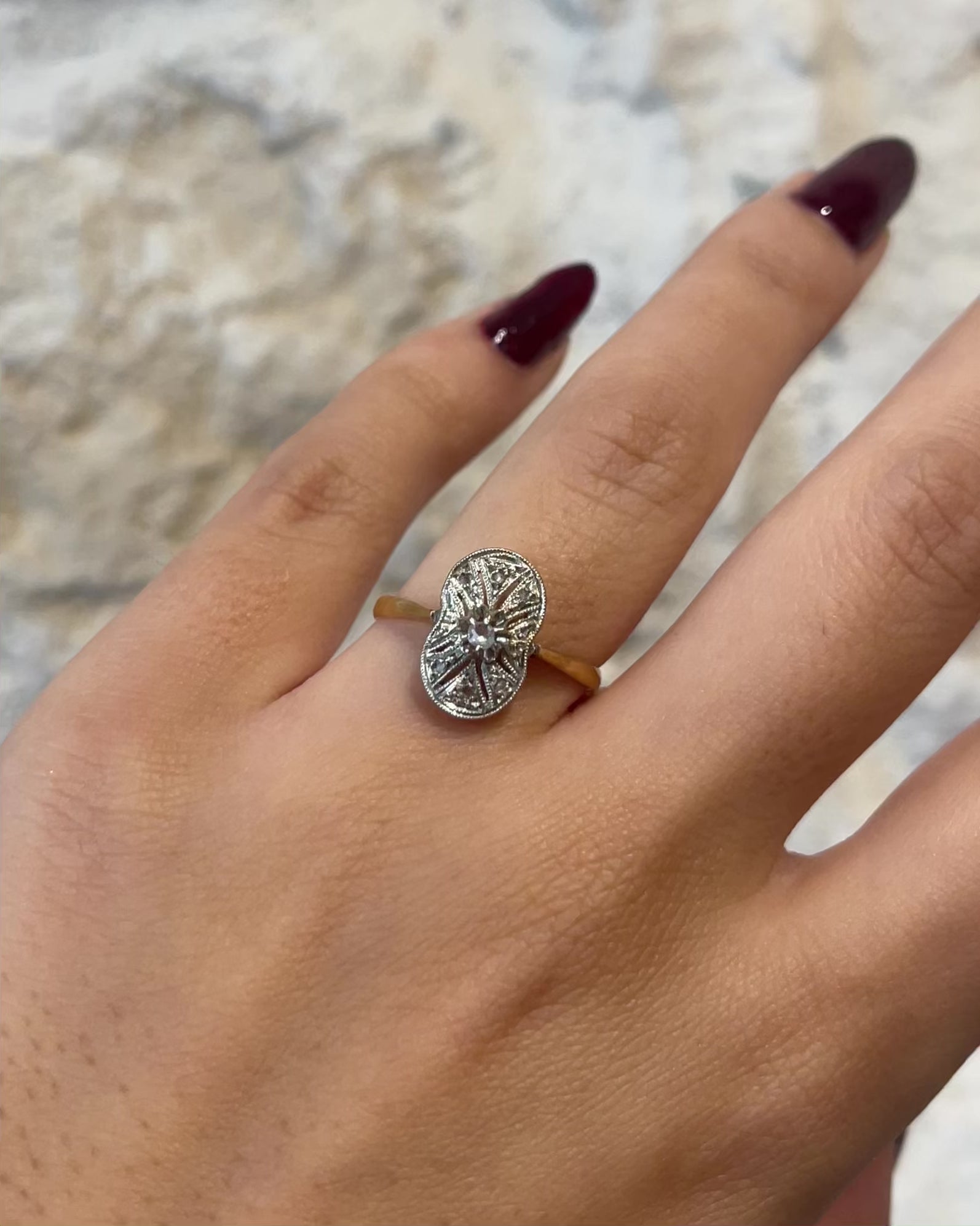 Bague Art Déco Diamants "Rania"
