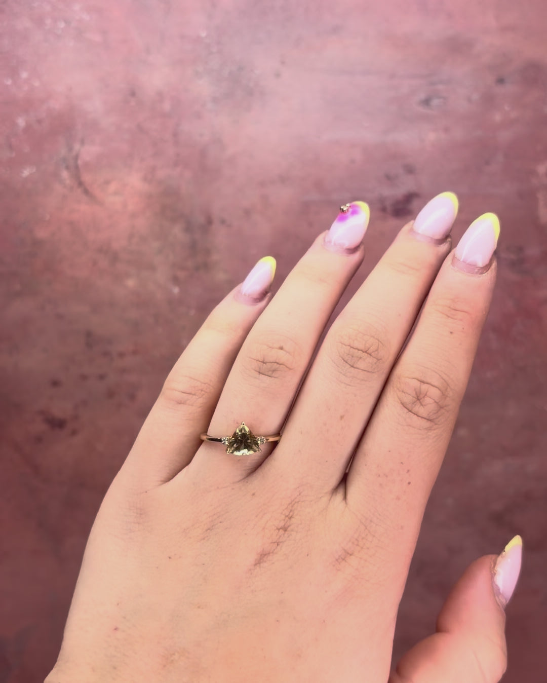 2.01-Carat Zultanite &amp; Diamond Trilogy Ring "Sima"