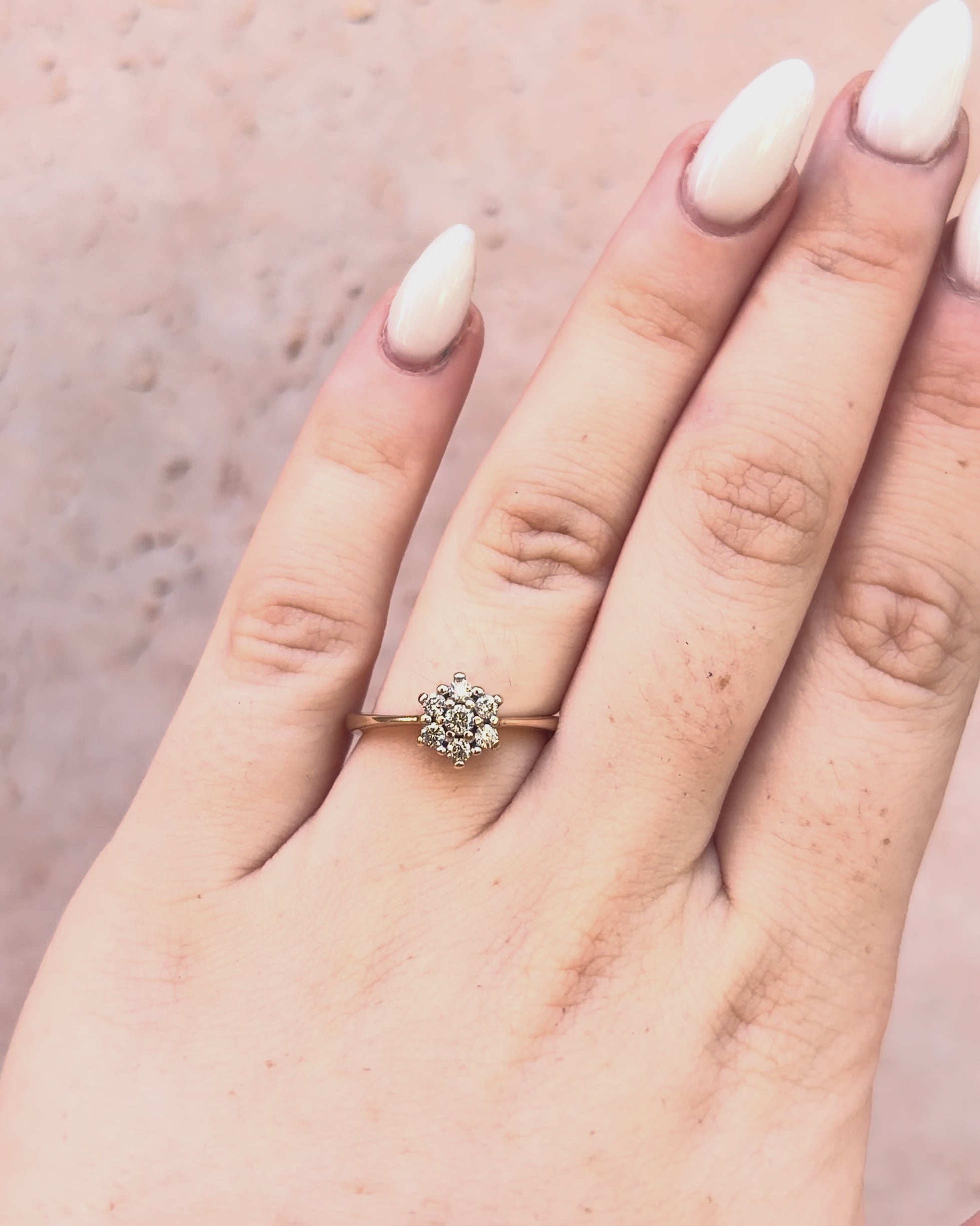 Anillo Marguerite Diamantes 0,31 quilates "Charline"