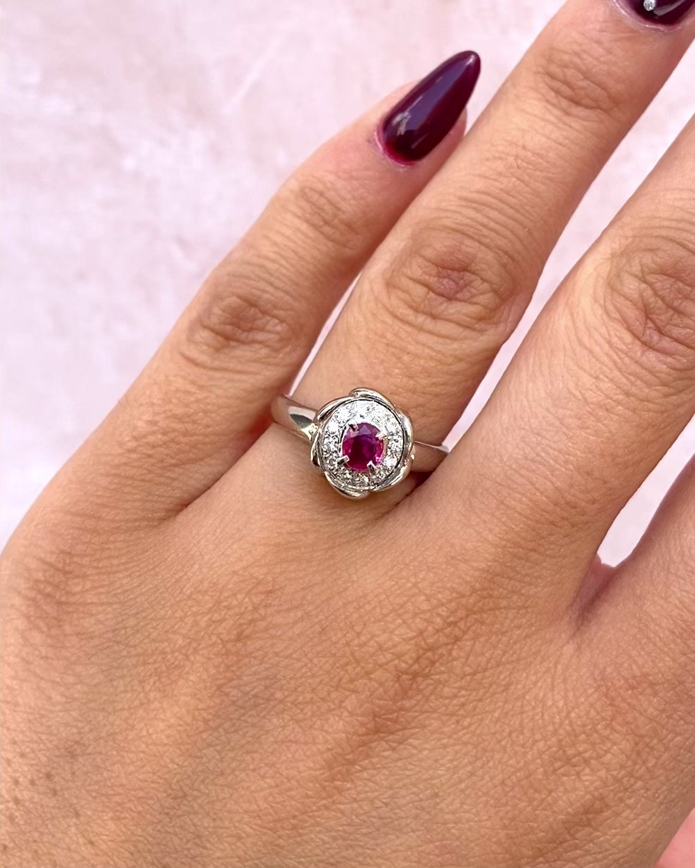 Marguerite Ruby &amp; Diamond Ring "Dilara"