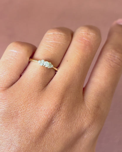Anillo trilogía de diamantes «Alice»