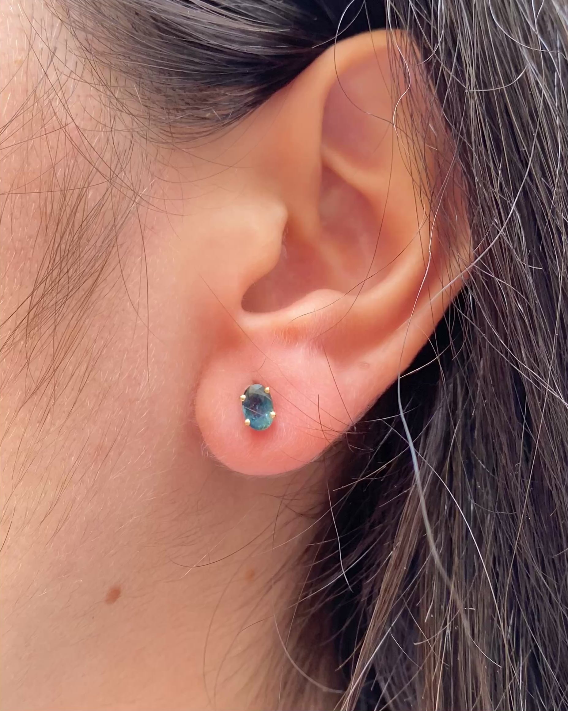Pendientes zafiros 1.20 quilates "Eline"