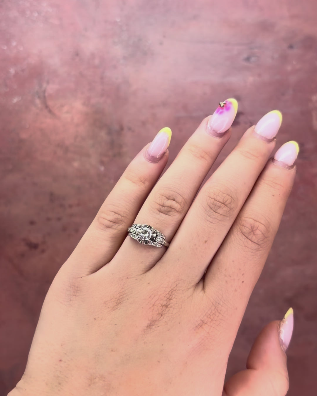 0.42-carat Art Deco Diamond Ring "Eleonore"