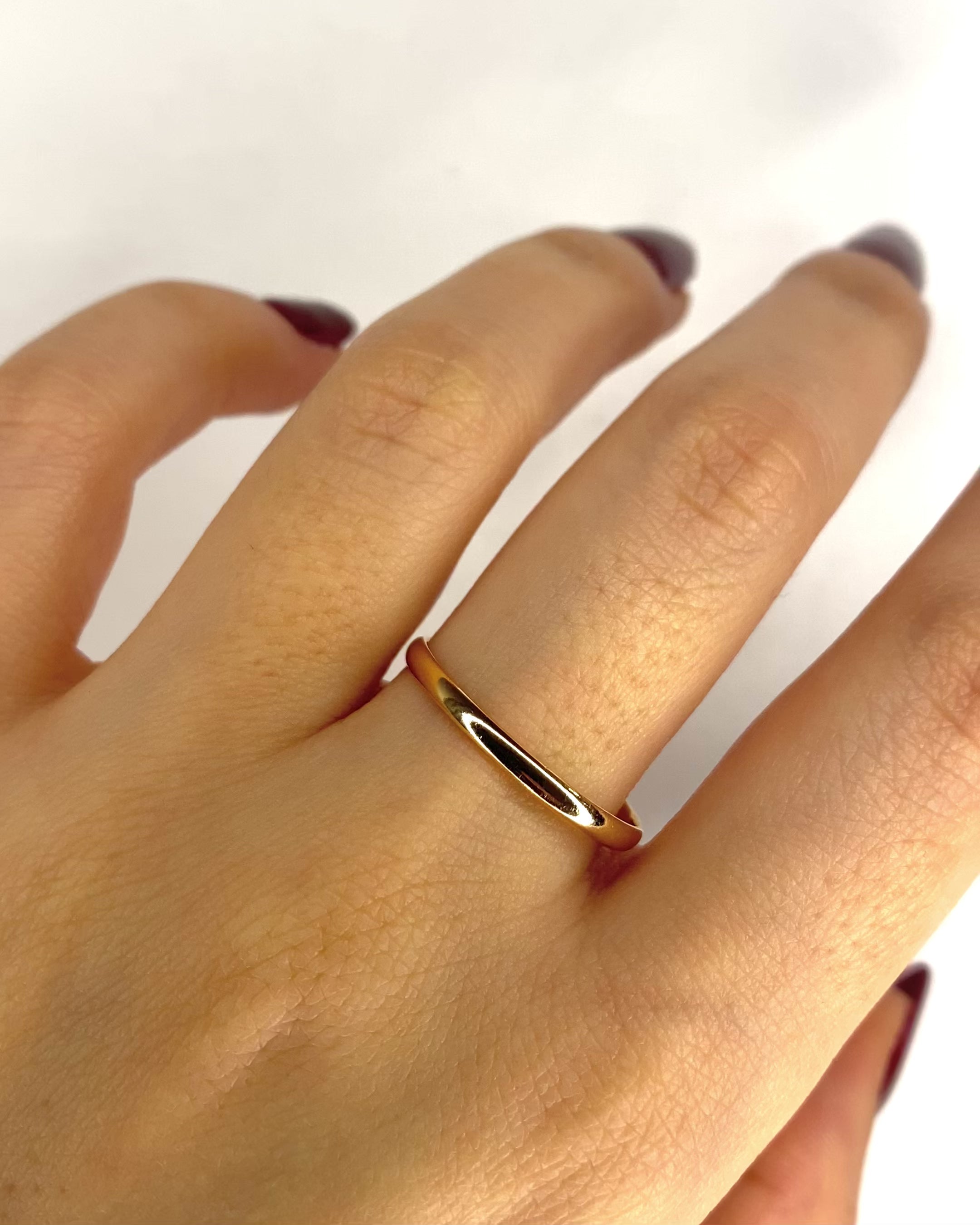 18-Carat Rose Gold Wedding Band "Alia"