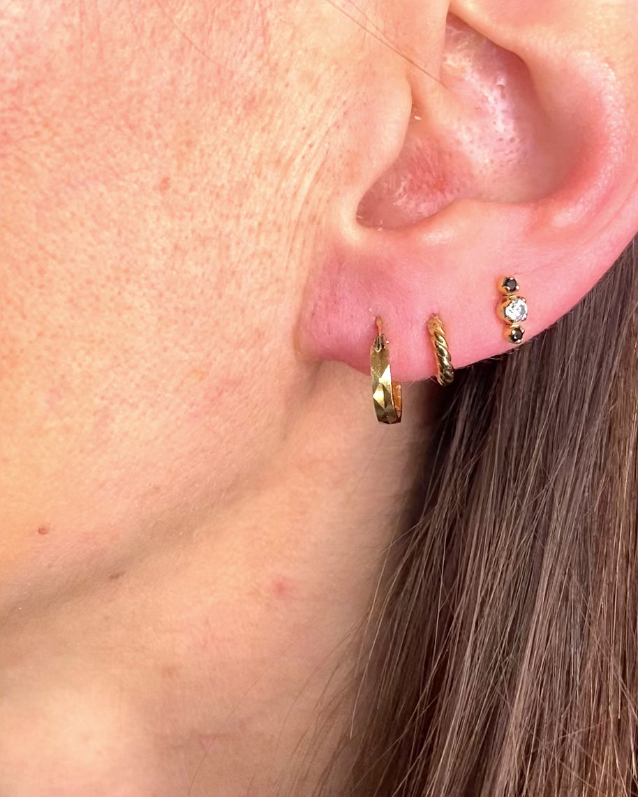 18-Carat Yellow Gold Hoop Earrings "Bérangère"