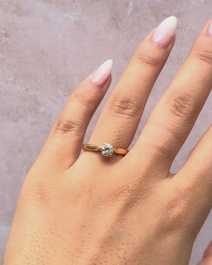 Anillo solitario de diamante 0,44 quilates "Billie"