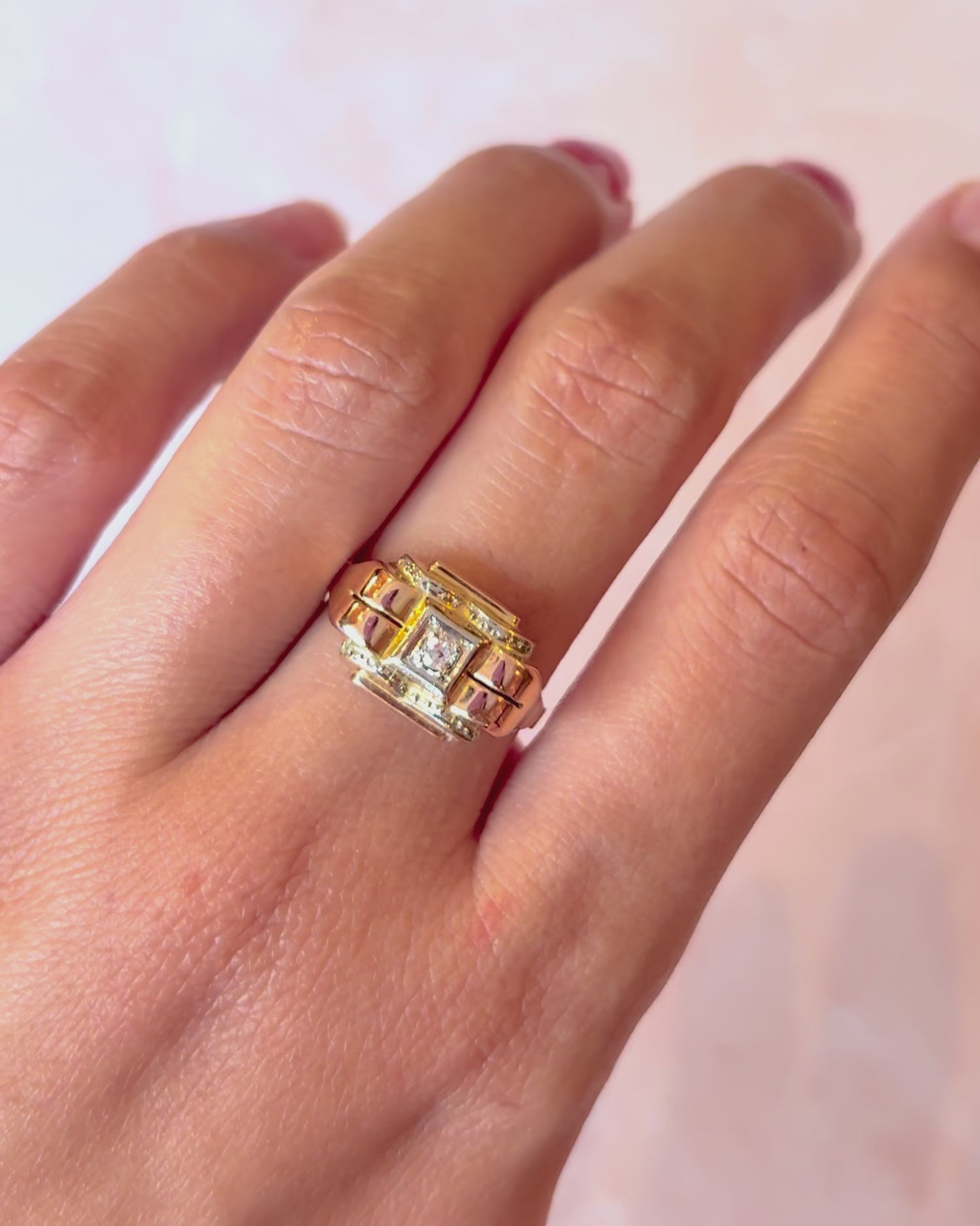 Anillo Tank Diamante "Germain"