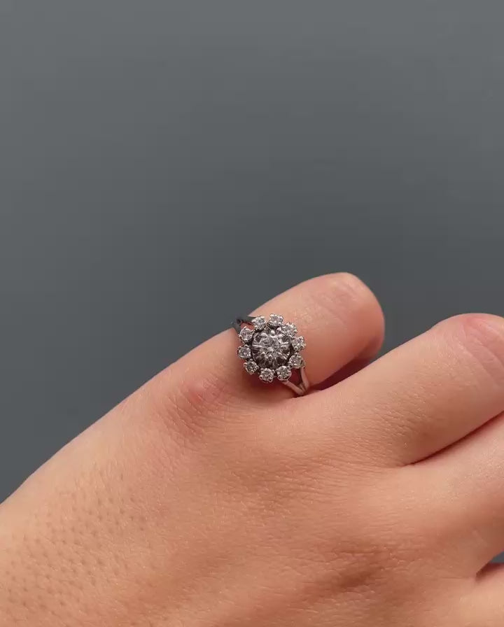 Bague Marguerite Diamants 0.55 carat "Kelaya"