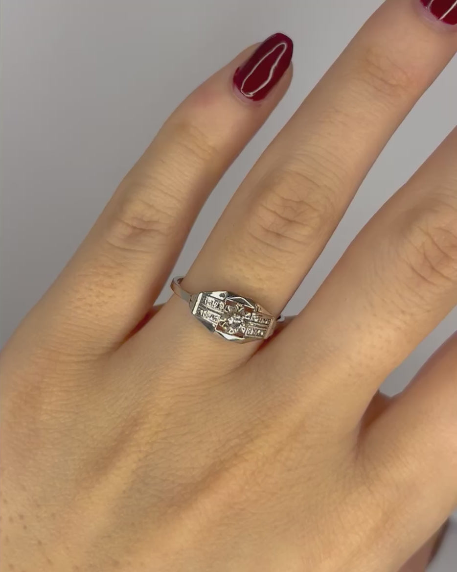 Art Deco Diamond Ring "Malou"