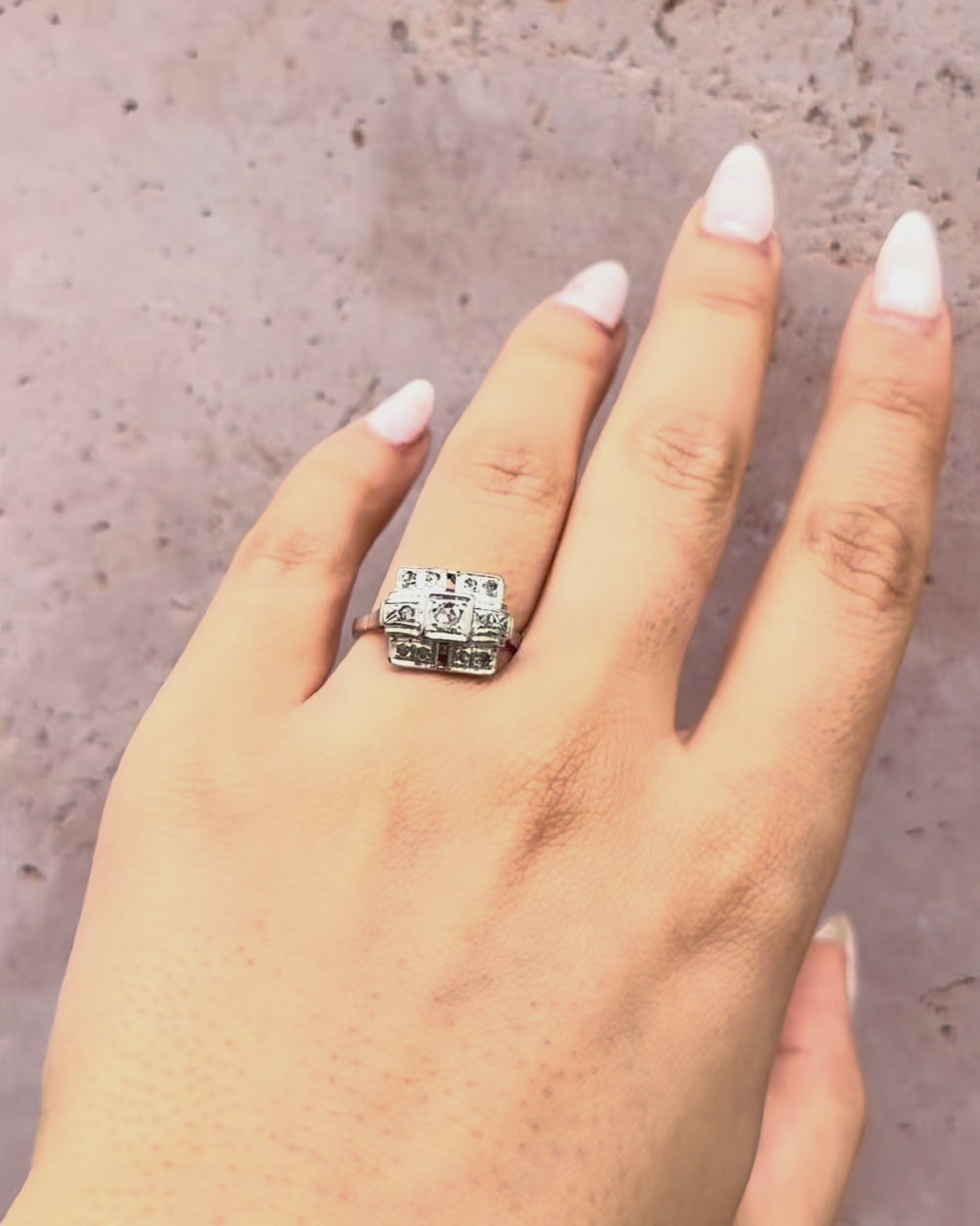 Art Deco Diamond Ring 0.22 carat "Georgina"