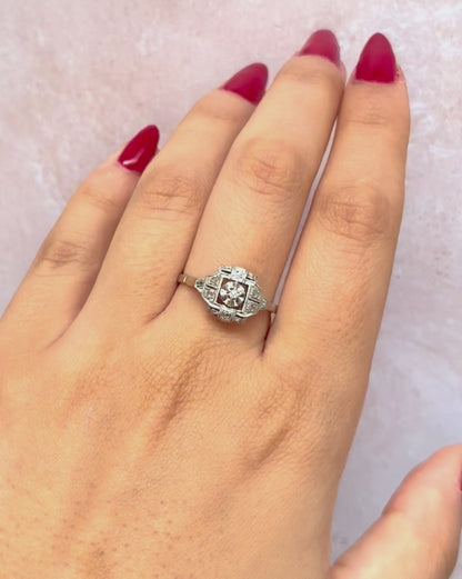 Art Deco Diamond Ring "Fanélie"