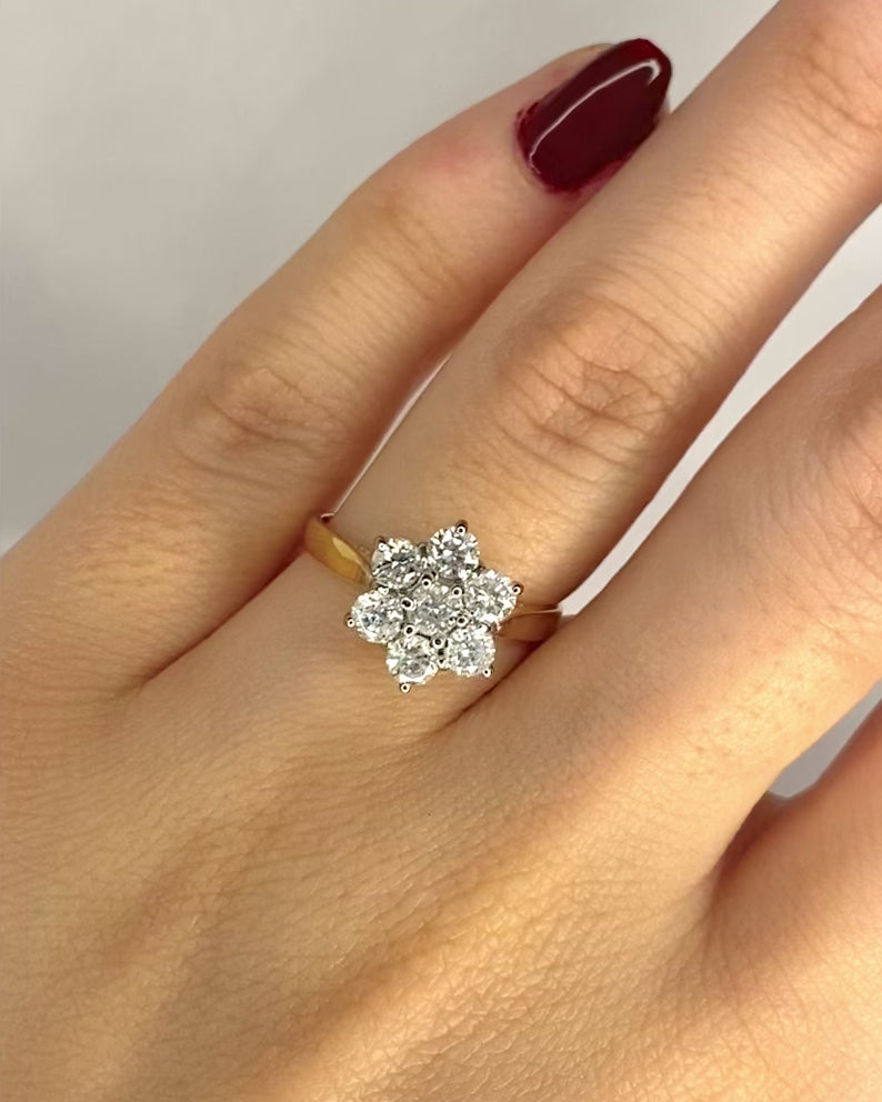 Marguerite Diamond Ring 1.05 Carat "Evolena"