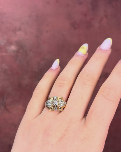 Bague Tank Diamants 0.57 carat "Sabine"