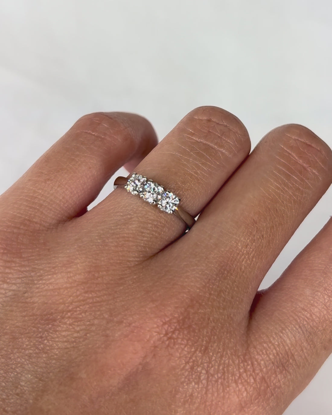 Bague Trilogie Diamants 0.57 carat &quot;Paloma&quot;