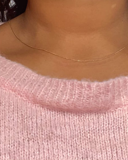 18-karat yellow gold curb chain "Myriam"