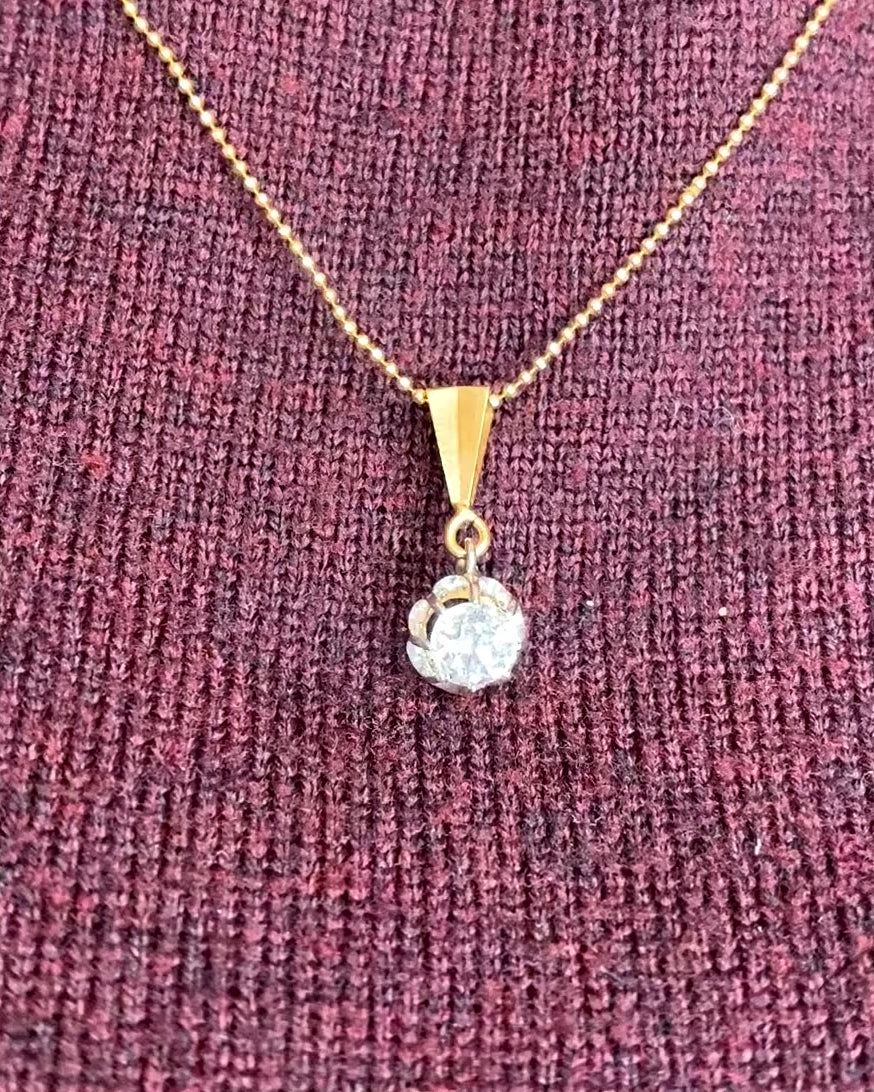 Pendentif Art Déco Diamant 0.57 carat "Asma"