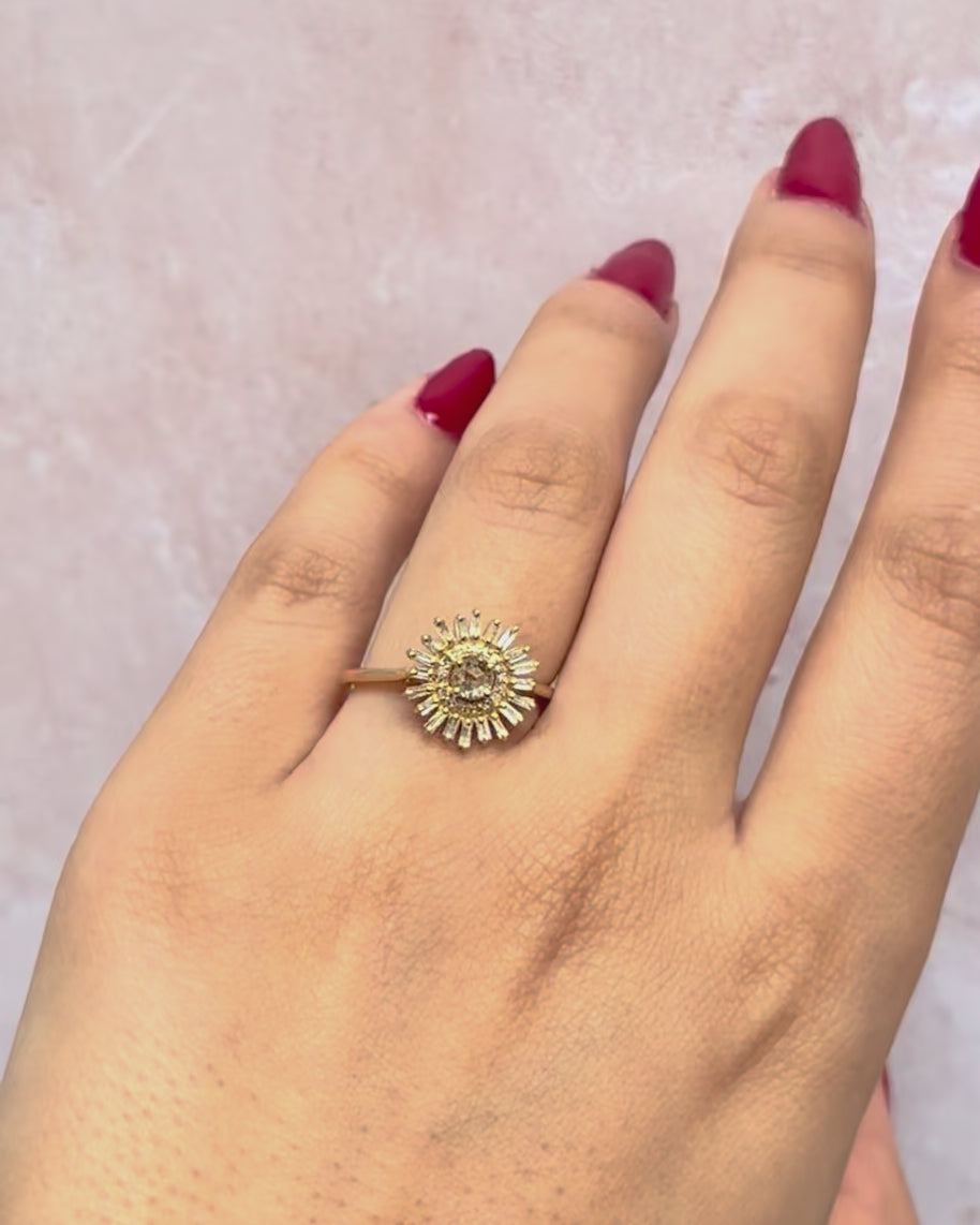 Bague Marguerite Diamants 0.41 carat "Suliac"
