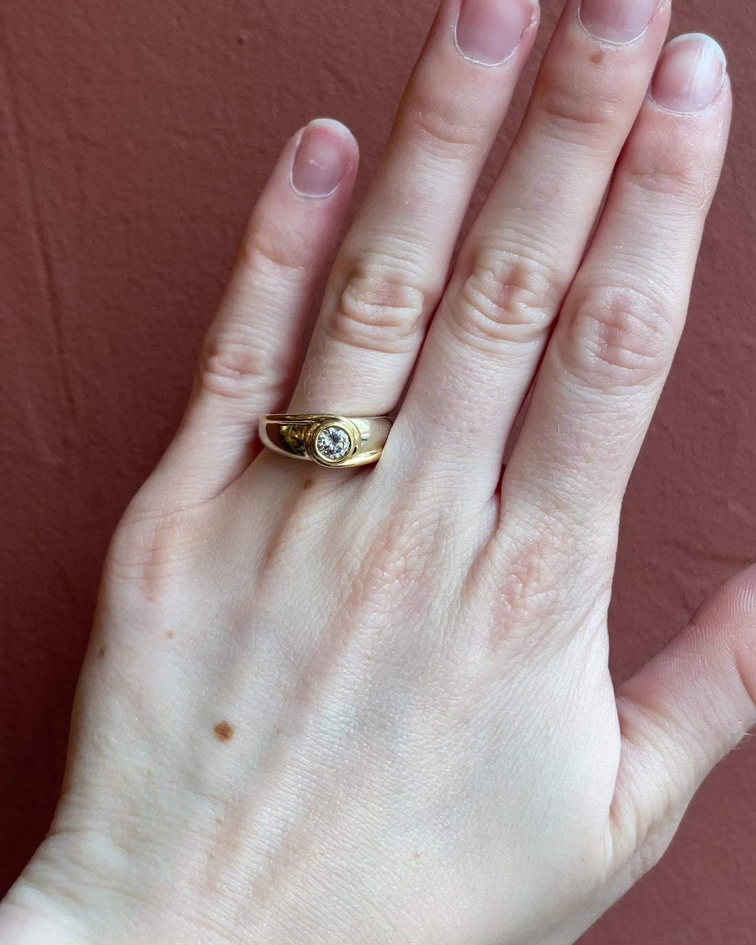 Bague Jonc Diamant 0.33 carat "Mika"