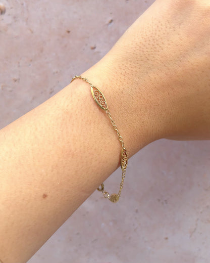 18-Carat Yellow Gold Bracelet 2.32g "Nadia"