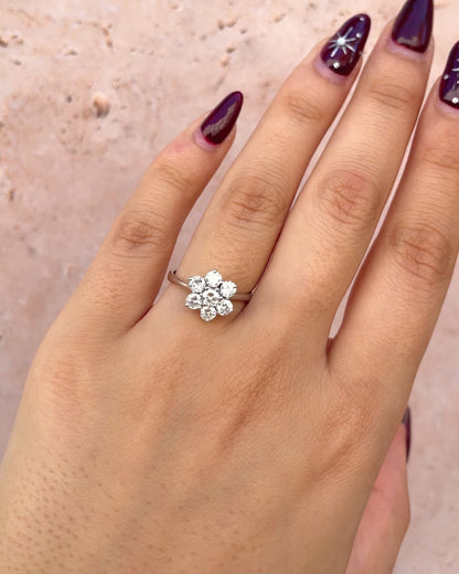 Anillo Marguerite Diamantes 0,75 quilates "Yolanda"