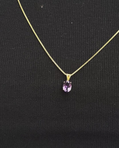Amethyst Pendant 0.68 carat "Lydie"