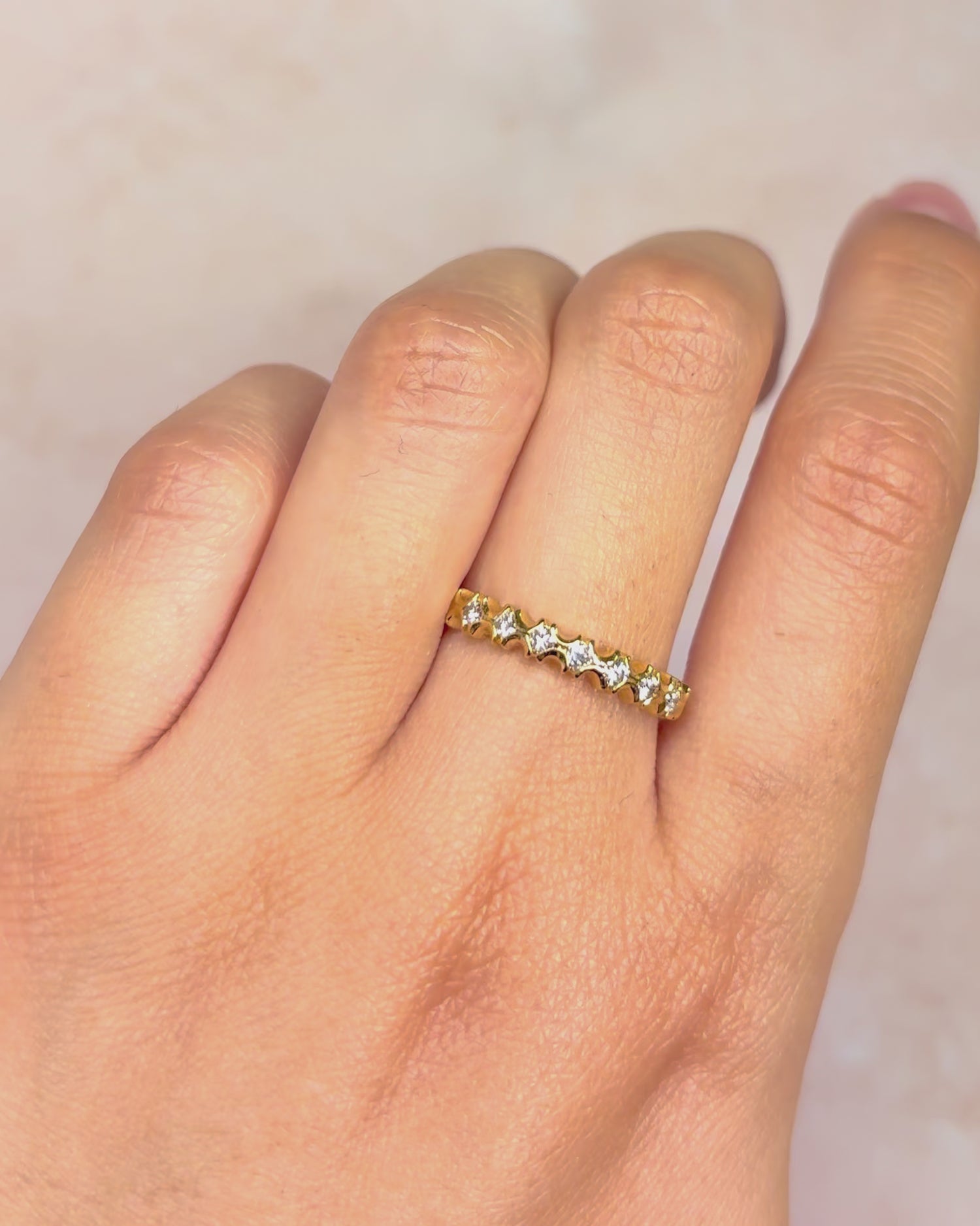0.28 Carat Diamond Half-Eternity Ring "Salma"