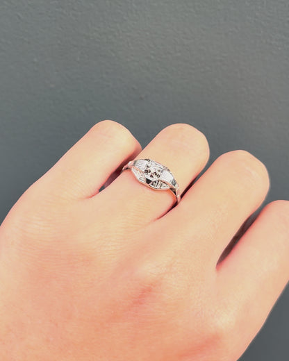 Bague Art Déco Diamant &quot;Elena&quot;