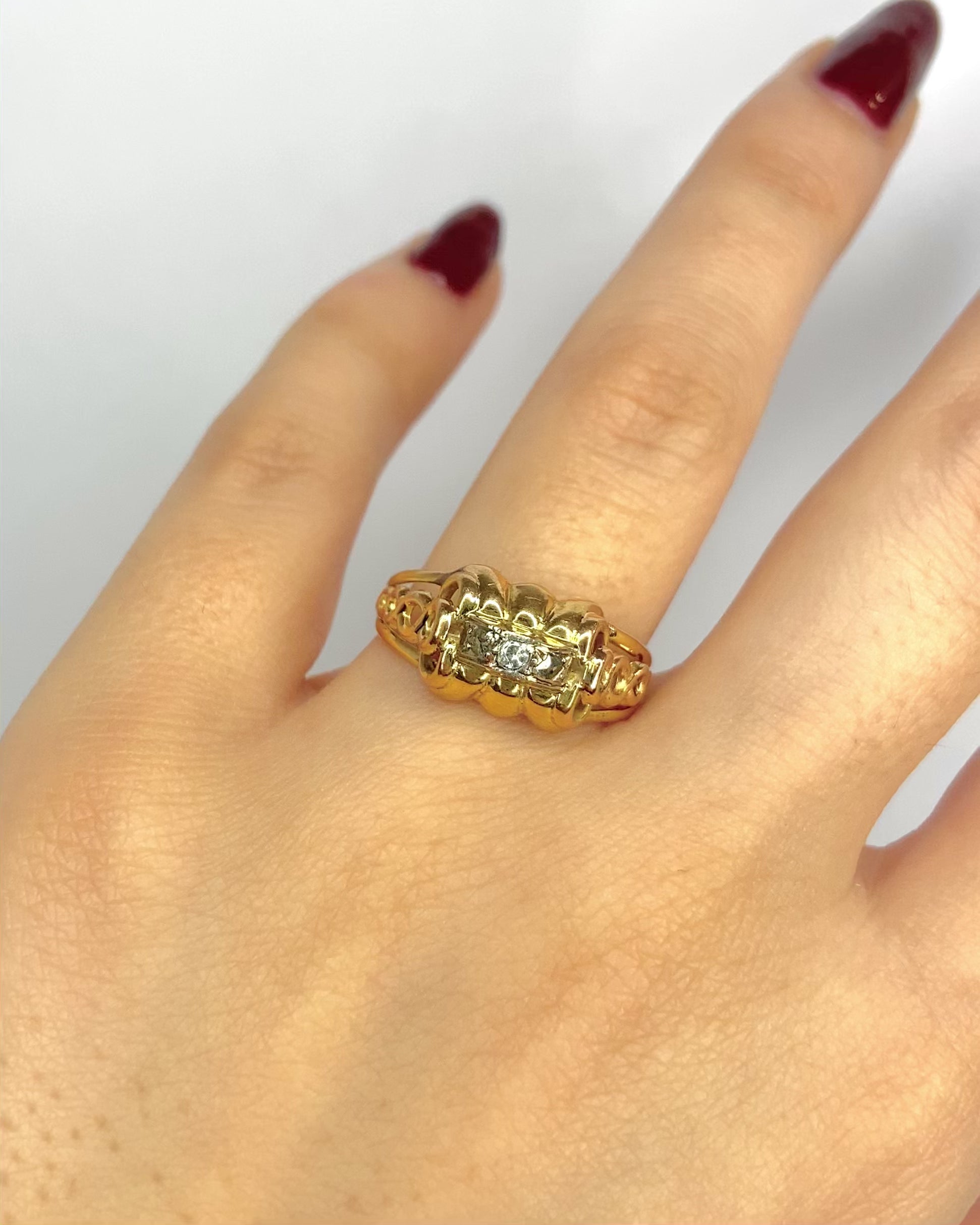 Bague Tank Diamant "Katy"