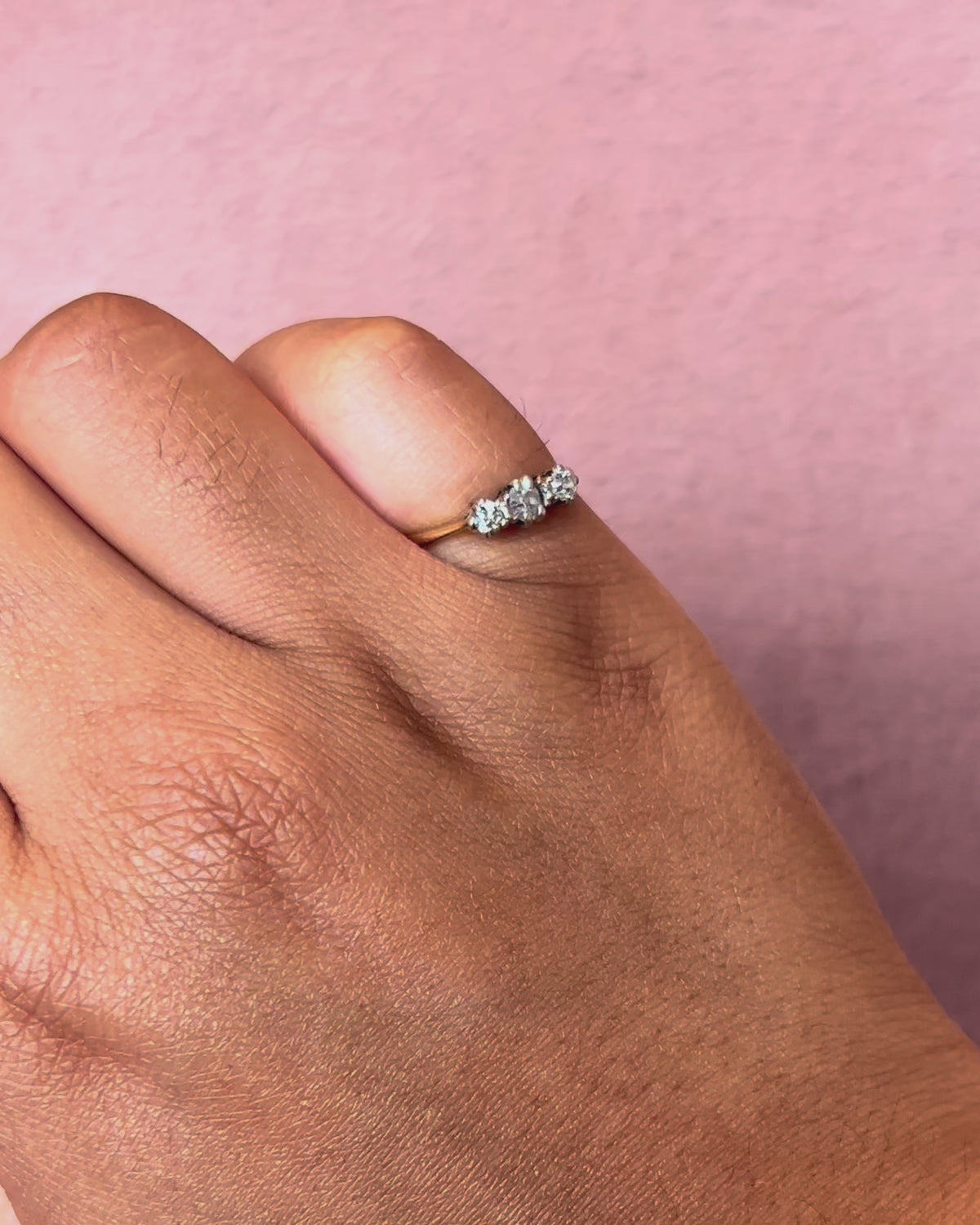 Bague Trilogie Diamants 0.22 carat "Faia"