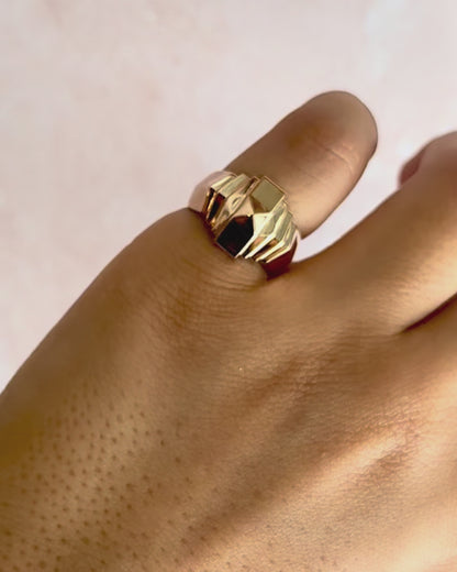Anillo Tank Oro Amarillo 6.33g "Malika"