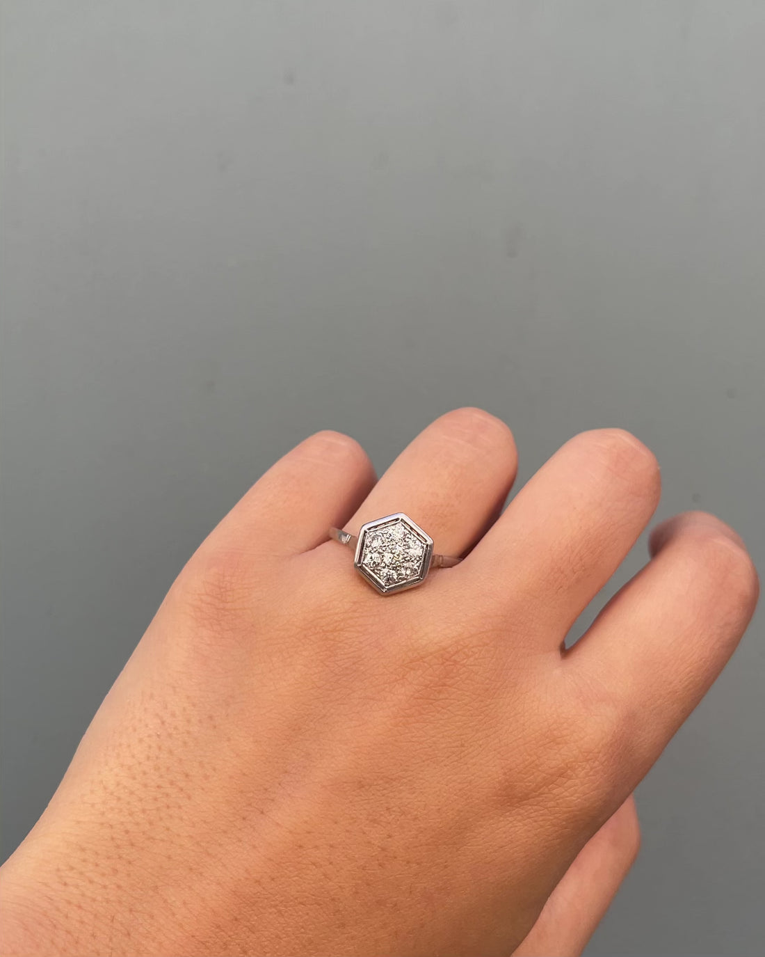 Bague Art-Déco Diamants 0.54 carat "Ida"