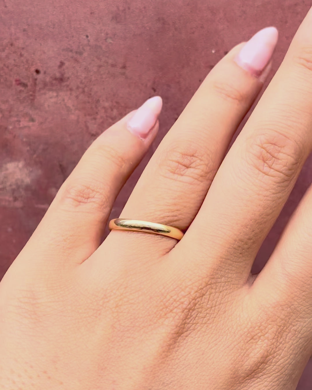 Alianza de oro amarillo de 18 quilates, 2,6 mm, «Clovis»