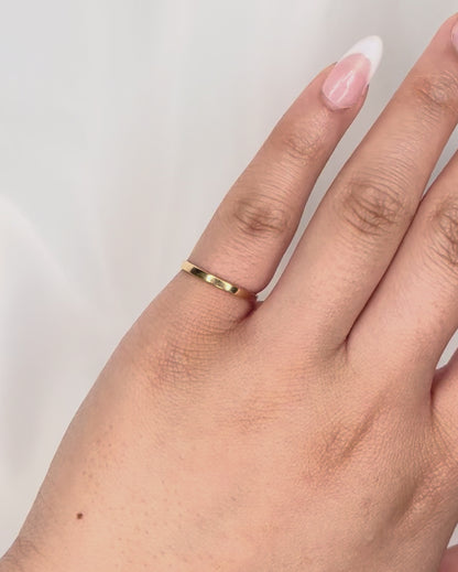 Bague Alliance Or Jaune 2 mm "Nedim"