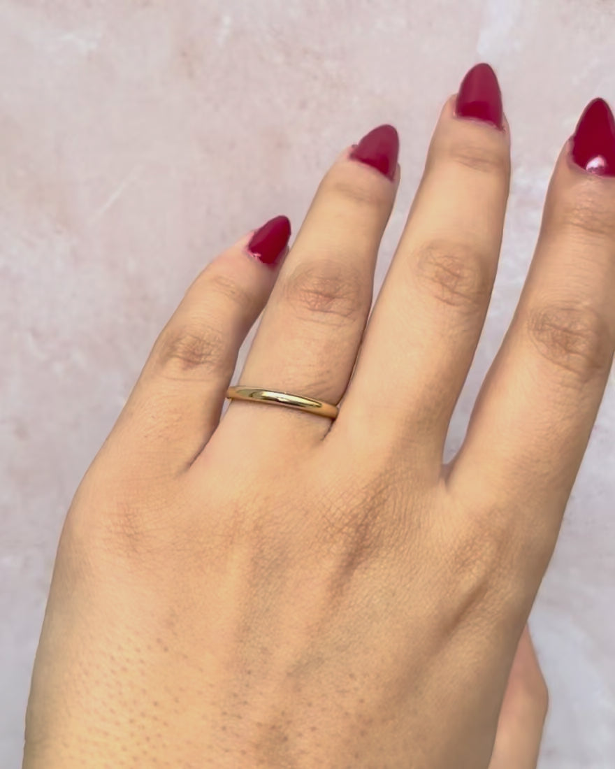 Alliance Or Yellow 18 carats 2 mm "Gaëlle"