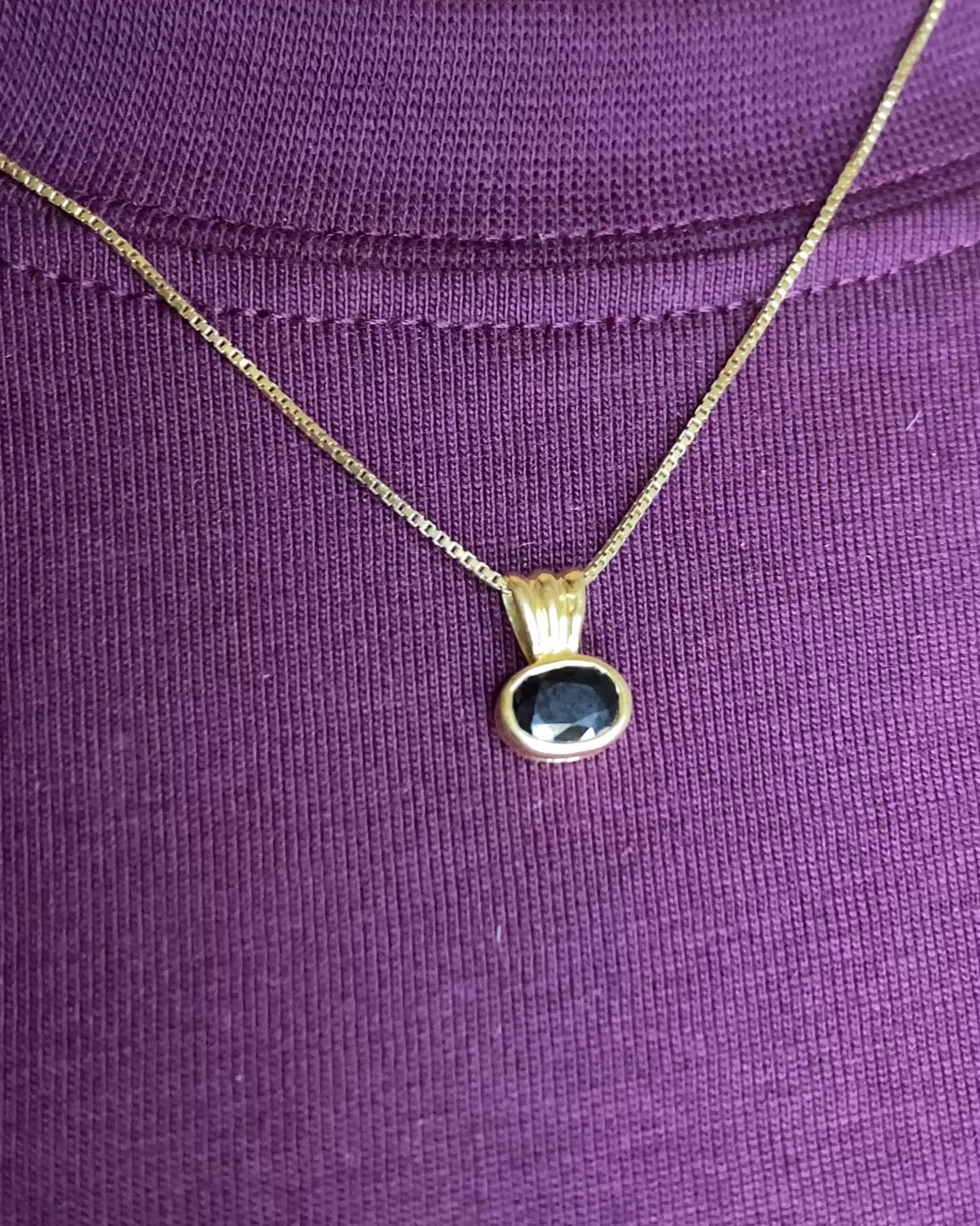 Pendentif Saphir 0.90 carat &quot;Louanne&quot;