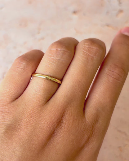 18-carat Yellow Gold Wedding Band 1.8 mm "Aloys"